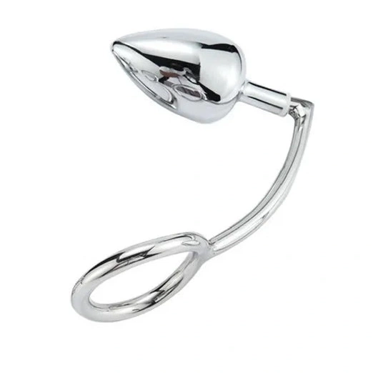 4663 with Anal Cock Hook Stainless Set DiscreetChoice Ring Steel 1124